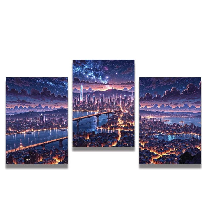 City Lights on Canvas