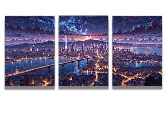 City Lights on Canvas