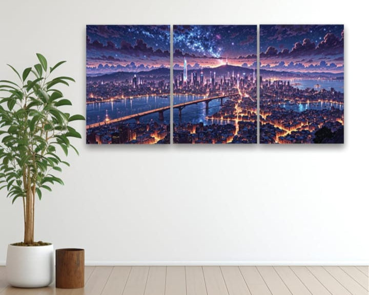 City Lights on Canvas