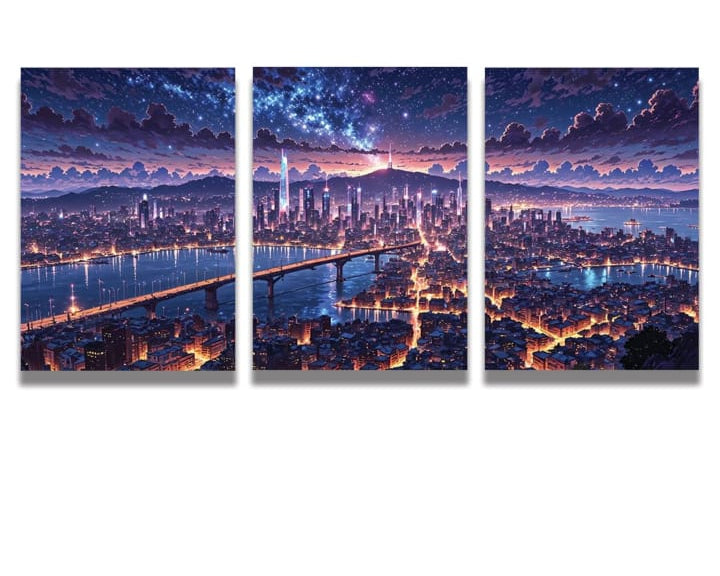 City Lights on Canvas